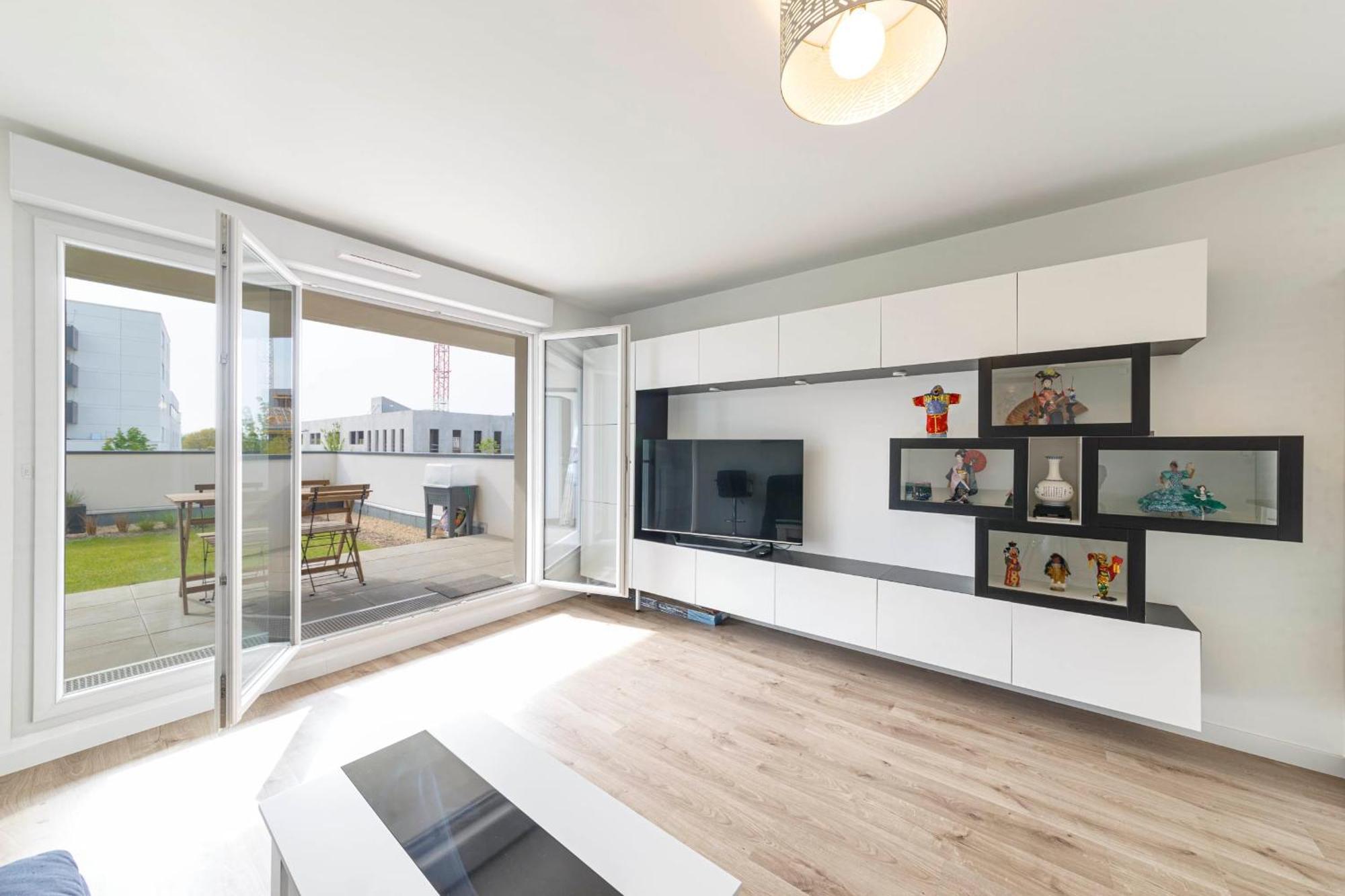 Bel appartement moderne avec jardin - terrasse Angers Extérieur photo